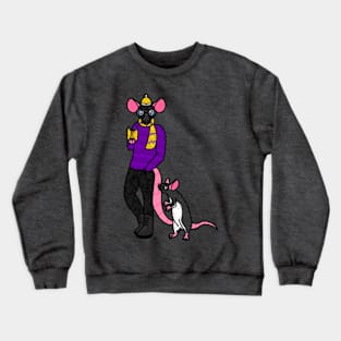 Anthro Blackie Rat Crewneck Sweatshirt